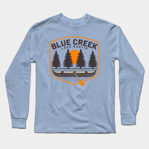 Blue Creek • Lake Martin Transparent Long Sleeve T-Shirt by Alabama Lake Life